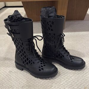 New Christian Dior D-Trap Black Boots